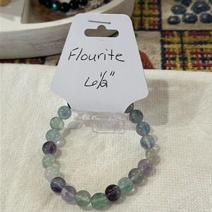 Hand Crafted Flourite Stretch Bracelet
